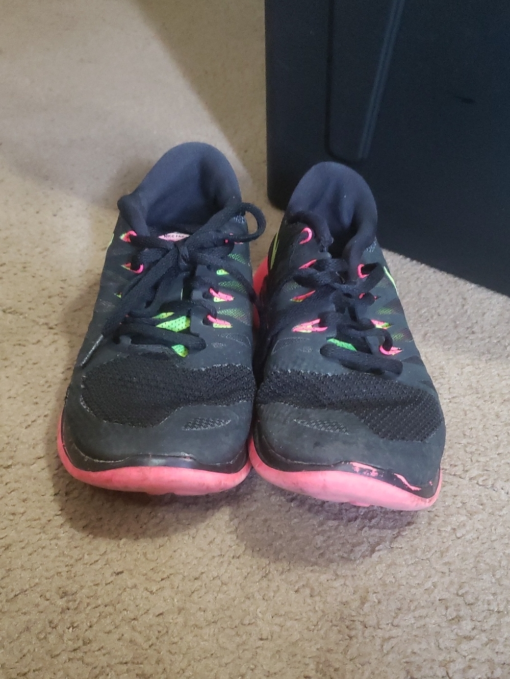 Nike Black Shoe Interior with Pink Accent